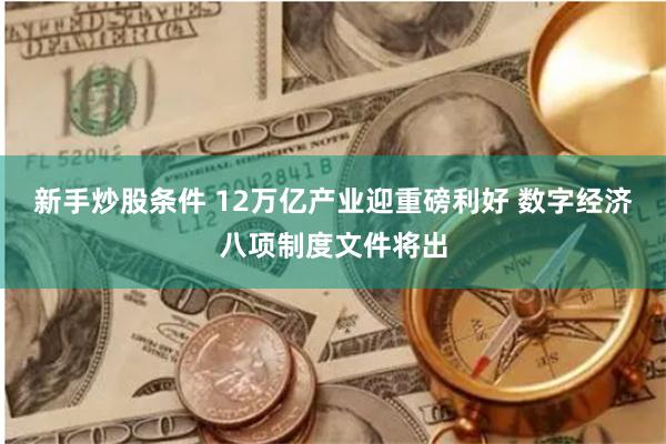 新手炒股条件 12万亿产业迎重磅利好 数字经济八项制度文件将出