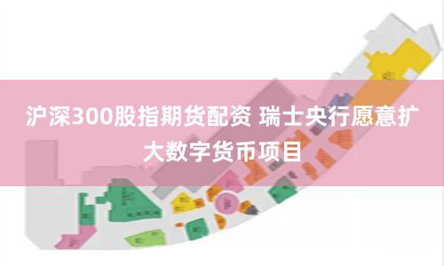 沪深300股指期货配资 瑞士央行愿意扩大数字货币项目