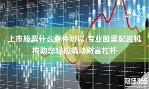 上市股票什么条件可以 专业股票配资机构助您轻松撬动财富杠杆